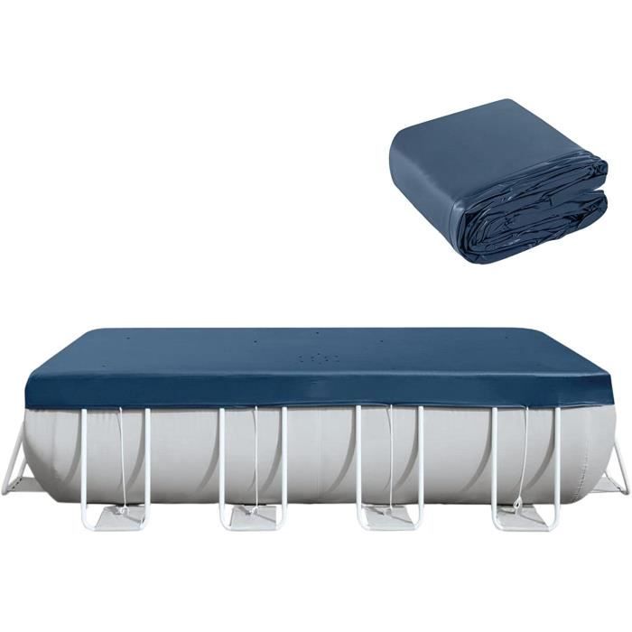 Bâche De Piscine Rectangulaire Imperméable Oxford 210D - 400 X 211 Cm, Protection UV, Anti-poussière - 11