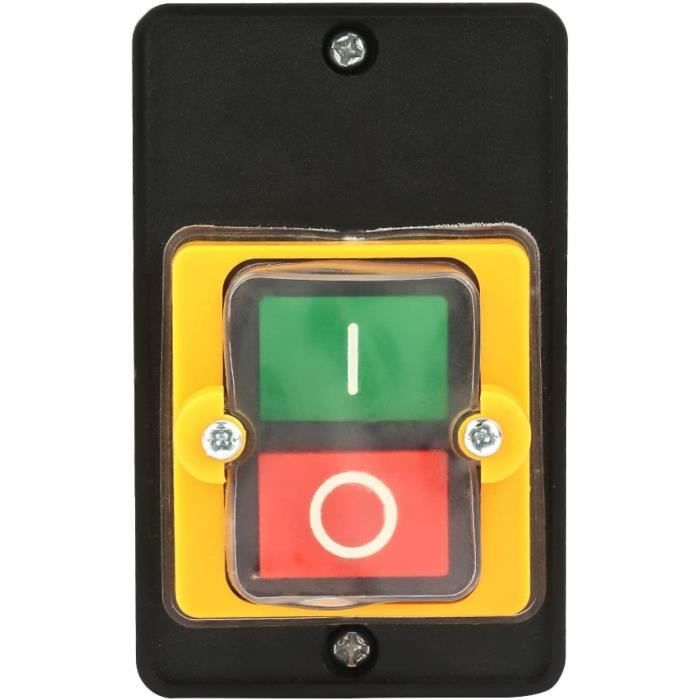 Interrupteur Marche/arrêt Bouton Poussoir étanche 380V 10A - Pour Perceuse Ou Outillage