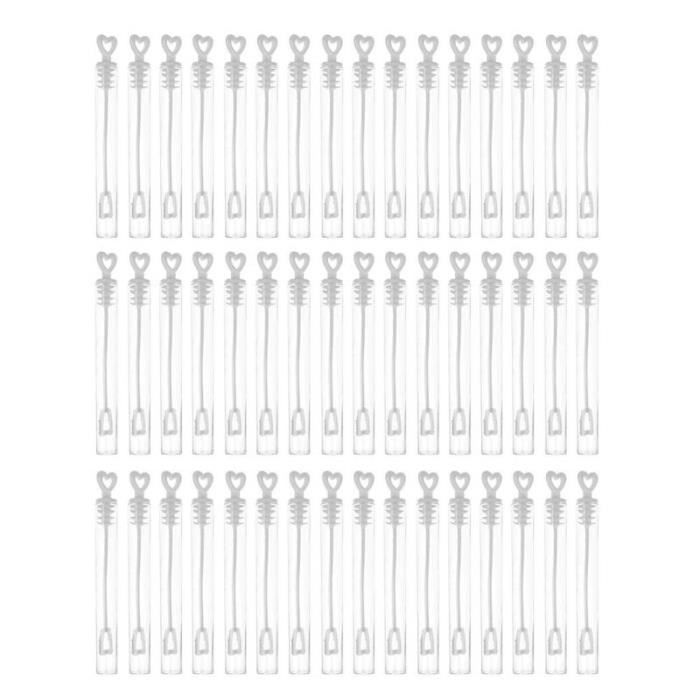 Baguettes à Bulles Tube 20 Pcs, Tubes pour Faire des Bulles Tubes Accessoires de Décoration pour Mariage Fête Festival