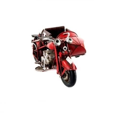 Reproduction Moto Cruiser Noir - Miniature Métal 28cm