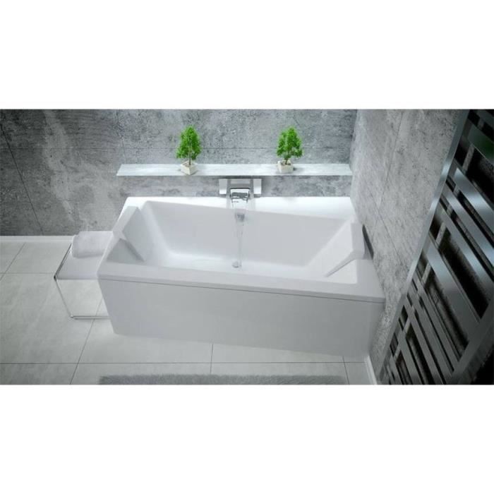 Baignoire D Angle Zianigo Droite Avec Tablier Dimensions 160cm