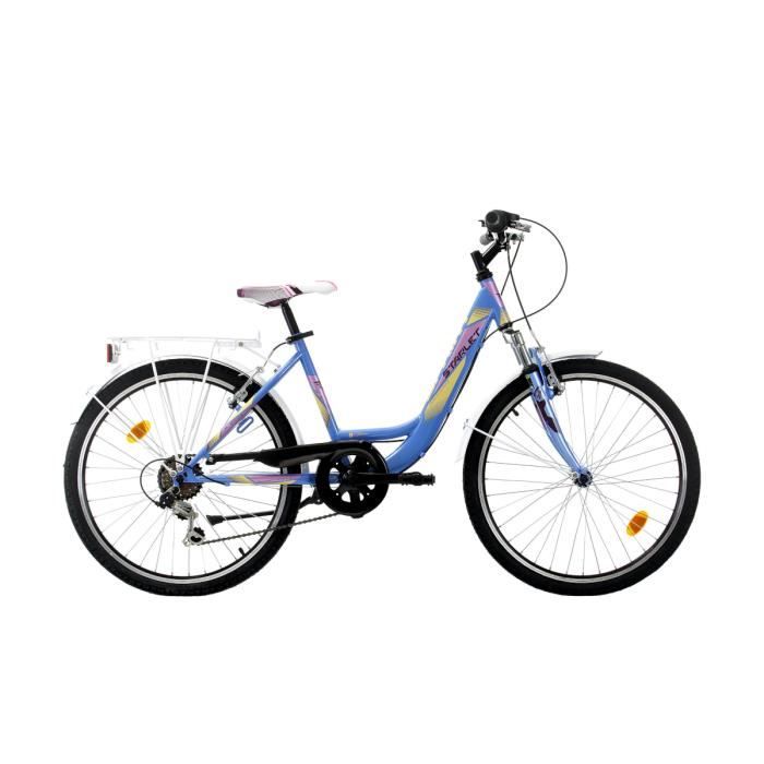 VTT Sprint STARLET 24 Cadre Acier Violet 6 Vitesses Frein V brake Cdiscount Sport