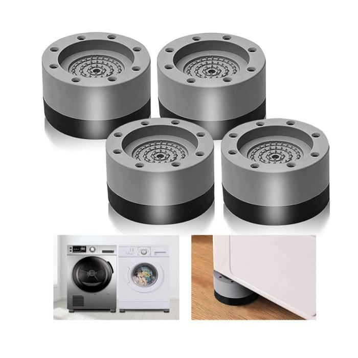 Patin Anti Vibration,Pied pour Machine à Laver Antivibrations Caoutchouc Antidérapant Universel