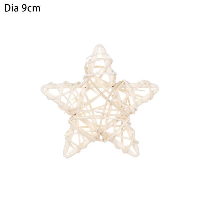Inzopo Couronne En Forme D'étoile/pentagramme à Suspendre Décoration De Mariage DIY Artisanat Guirlande En Rotin Rustique Décoration De Fête D'anniversaire