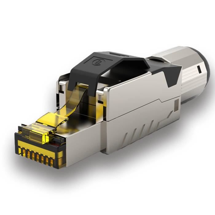 Connecteurs RJ45 Sans Outils LEENUE - Lot De 2 - Cat6 - Pour Câbles POE - Faciles à Installer - 5