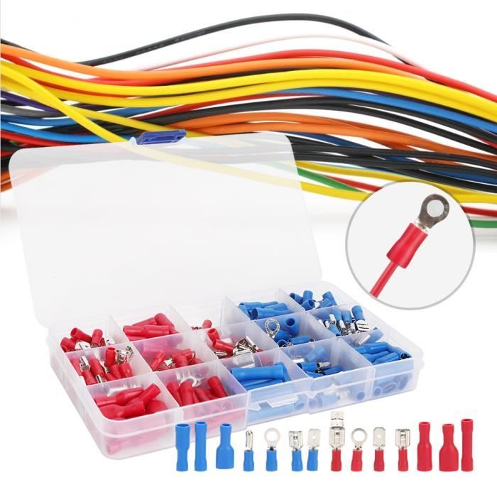 Kit Connecteur électrique étanche 10 Broches 6.3 - Pour Voiture, Bateau, Moto (mâle/femelle, Cuivre, Beige)