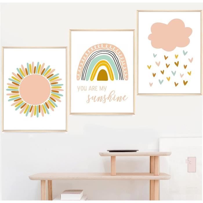 3 posters décoratifs pour chambre d'enfant Affiches Décoratives Affiche