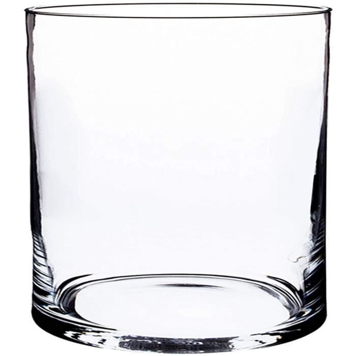 INNA-Glas Vase Rond - Photophore Boule Tobi, en Verre Transparent, 8cm, 9,5cm - Vase en Verre