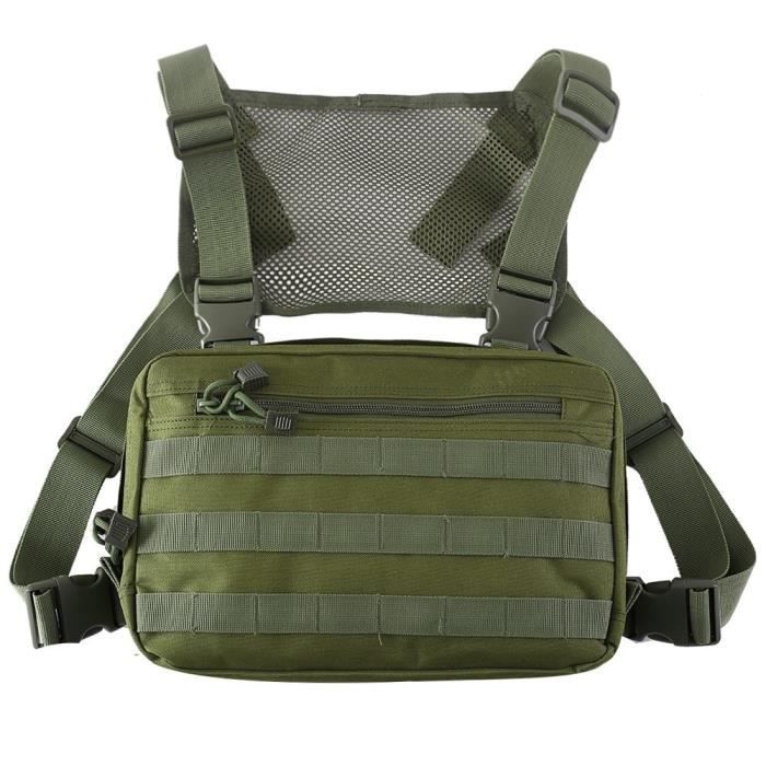 Sac de poitrine tactique Molle, sac à dos avant gilet de Combat militaire,  sac à dos Hip Hop avec sangle détac LA16841841 - Cdiscount