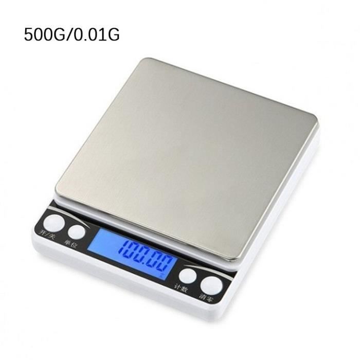 Balance Cuisine Electronique Précision 0.01g 0.1g 200g 500g 5kg LCD Digitale