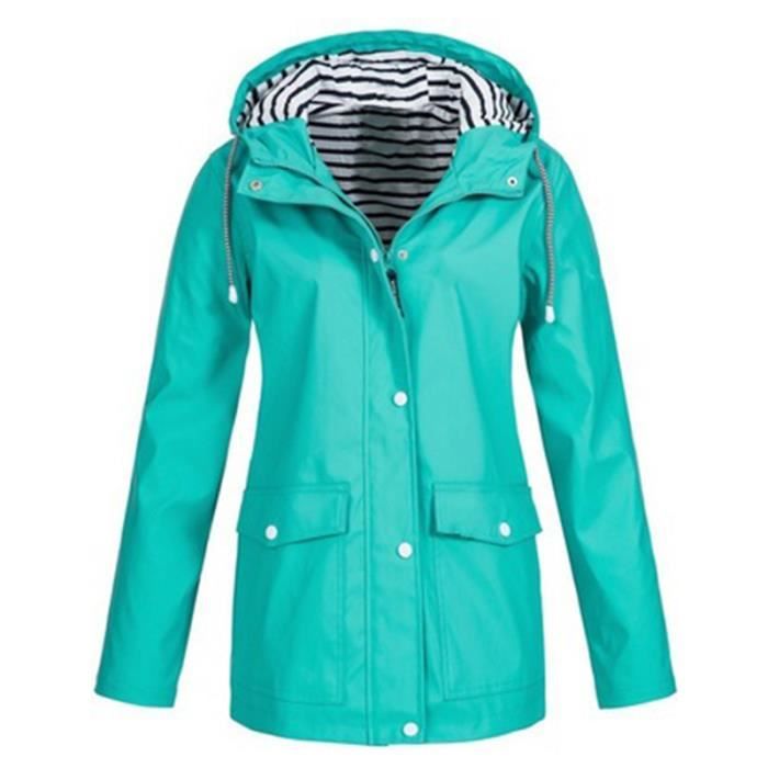 Veste de pluie - Softshell - Femme - Imperméable - Douce - Taille XL