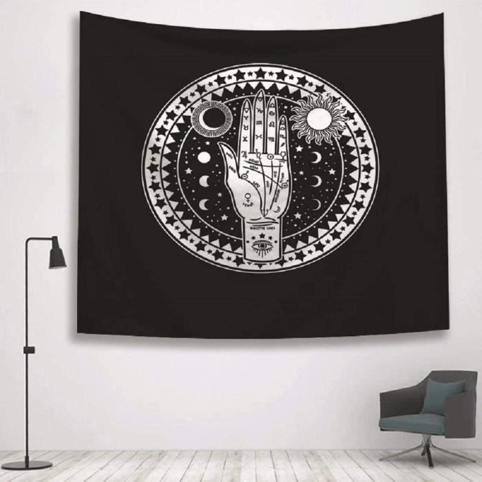 Couvre-Lit Tissé Imprimé Adele 180x220cm Bleu