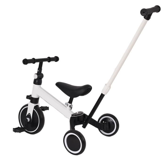 Tricycle 4 en 1 pliable pour enfants YYIXING® Blanc Capacité de