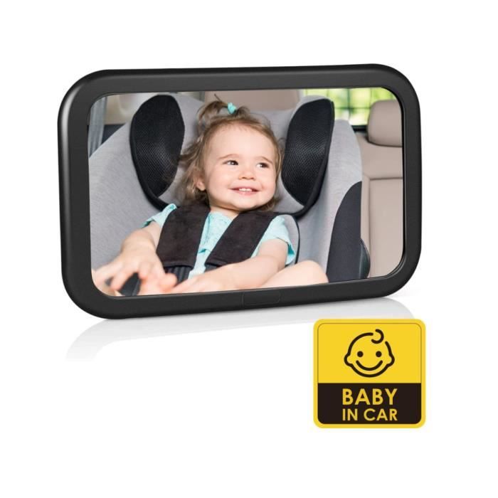 Retroviseur Voiture Bebe Miroir De Surveillance 360 Rotatif Et Inclinable Miroir De Voiture Pour Siege Arriere 100 Incassable Cdiscount Puericulture Eveil Bebe