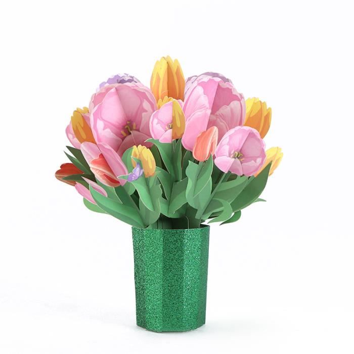 Cadeau Mariage Original Carte Pop-up 3D Arbre D'amour - Message