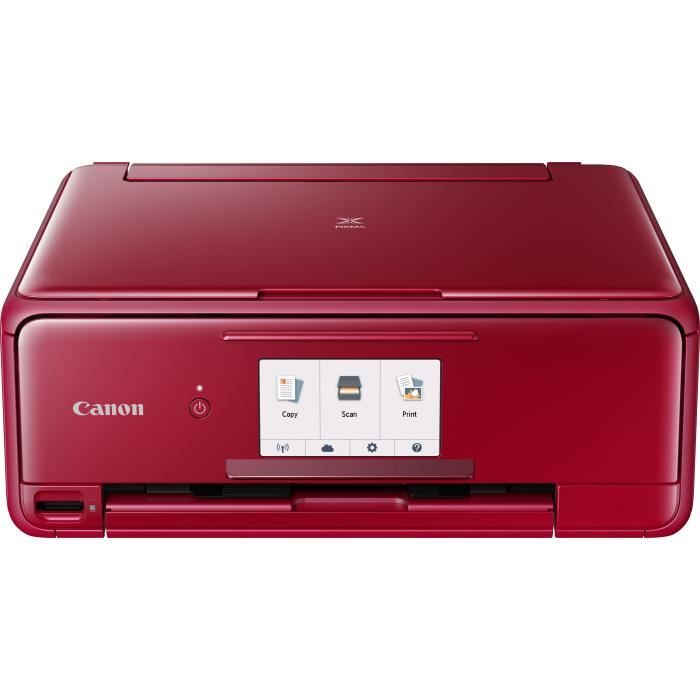 Canon Imprimante Multifonction 3 En 1 Couleur Pixma Ts8152 Jet D Encre Rouge Prix Pas Cher Cdiscount