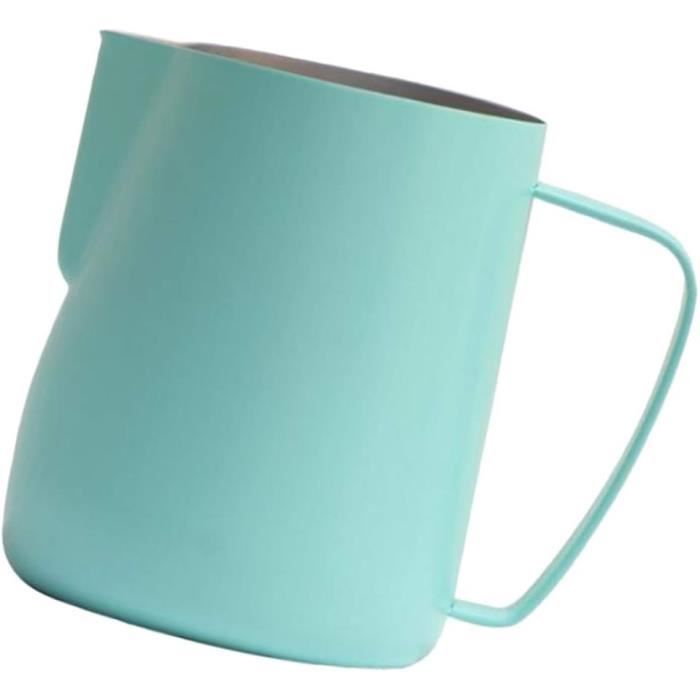 Pichet à Lait En Céramique 300 Ml - Bec Verseur - Pour Café, Latte, Sauce - Surface Lisse Facile à Nettoyer