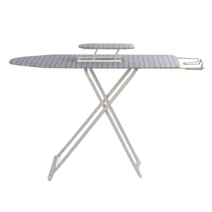 Planche à Repasser Pliable 81x31 Cm - Légère Et Stable Avec Housse Résistante à La Chaleur - Idéale Petit Espace Gris