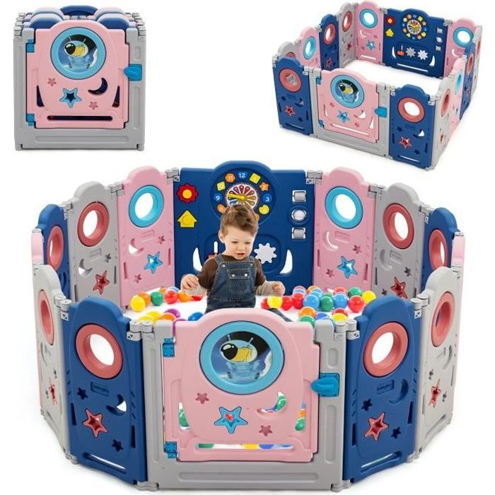 Costway Parc Bebe Pliable En Plastique Sans Bpa 14 Panneaux Avec 2 Portes Jouets Educatifs Verrou Boutons Sonores Exterieur Cdiscount Puericulture Eveil Bebe Costway Parc Bebe Pliable En Plastique Sans Bpa 14 Panneaux Avec 2 Portes Jouets Educatifs Verrou Boutons Sonores Exterieur Cdiscount Puericulture Eveil Bebe