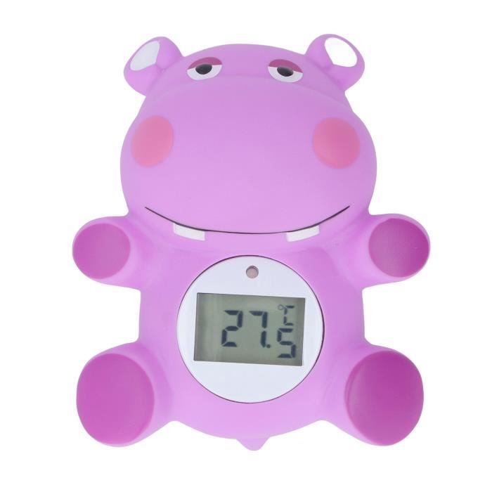 Thermomètre De Bain Bébé RosyFate – Digital Flottant IPX7, Alerte LED Tricolore, Pingouin Mignon, Précis Et Étanché