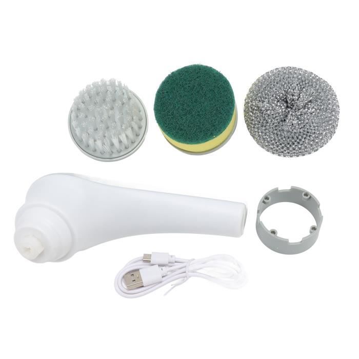 Brosse de Nettoyage électrique avec 3 têtes interchangeables et 2 Vitesses, Bros Brosse de Nettoyage électrique avec 3 têtes interchangeables et 2 Vitesses, Bros
