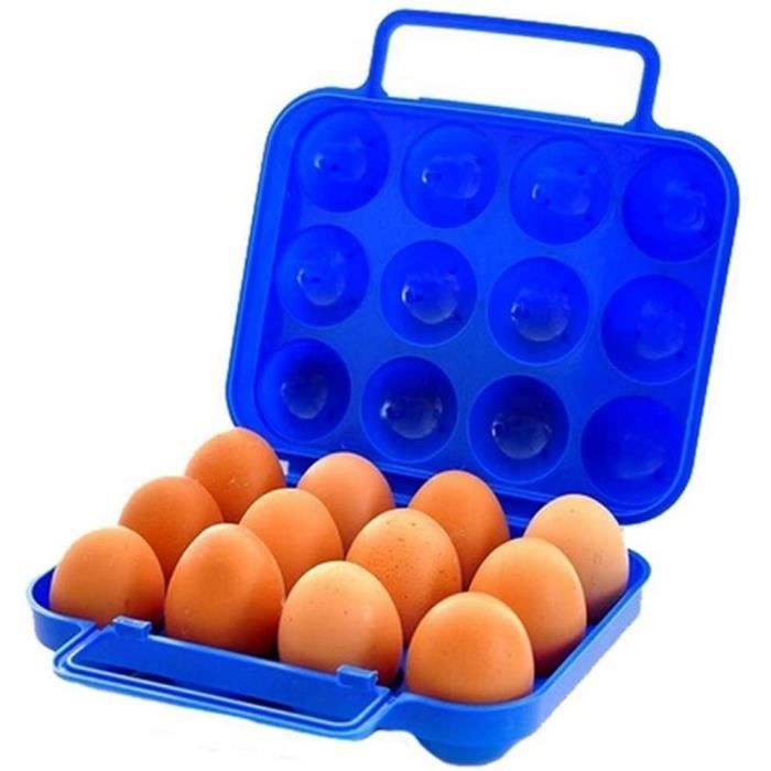 Boîte à Œufs "12 Compartiments" 23cm Transparent