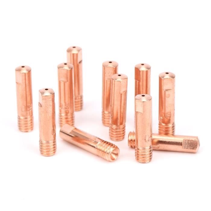 Lot De 20 Buses De Soudage MB15 15AK En Cuivre - Tailles 0,6 à 1,2 Mm, Filetage M6 Pour Torche MIG