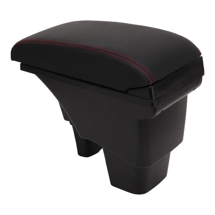 Accoudoir Central Universel Pour Voiture - Avec Rangement Et USB - Noir - Installation Facile
