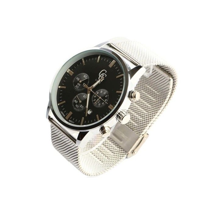 Montre-GG Luxe-Montre chronographe noire et grise homme Astor - Gris Montre-GG Luxe-Montre chronographe noire et grise homme Astor - Gris