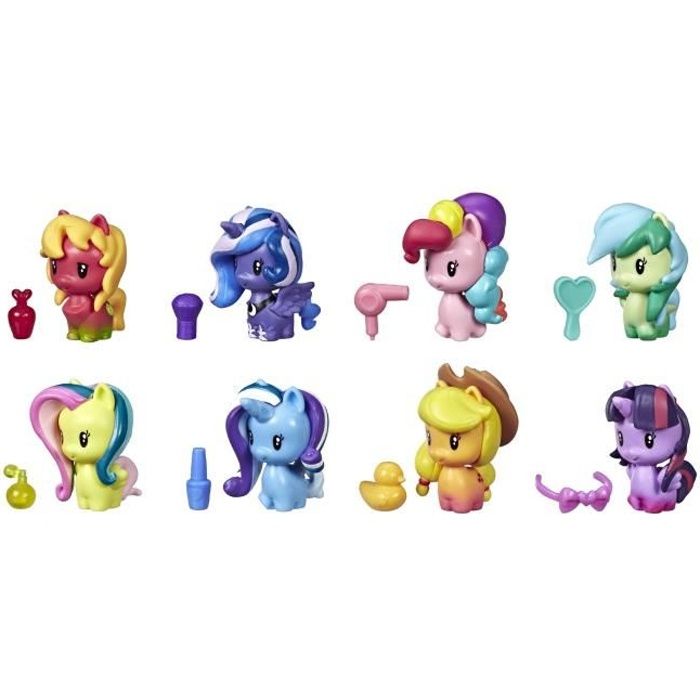Apple Pinkie Twilight Mon petit poney Lot de 8 pinces à cheveux-Arc-en-ciel CADEAU GRATUIT