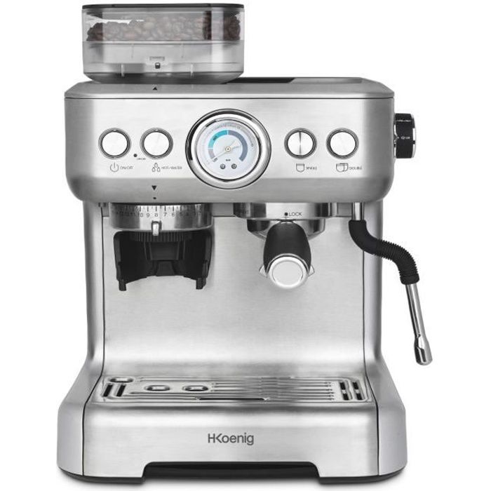 Machine à expresso - H.KOENIG - EXPRO980 - 20 bars - 27 L - 250 g Machine à expresso - H.KOENIG - EXPRO980 - 20 bars - 27 L - 250 g