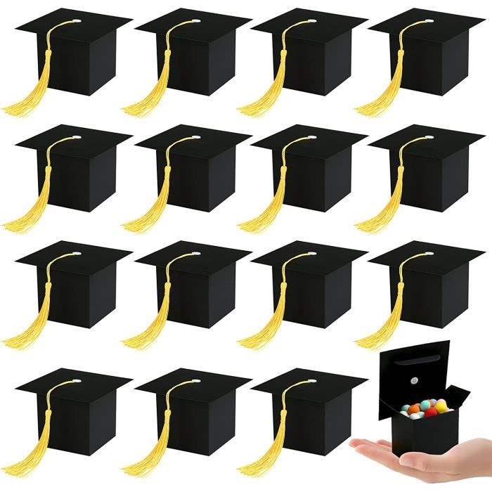 30Pcs Graduation Boîte de Bonbons Bijoux Boîte à Dragées Kraft en Forme ...