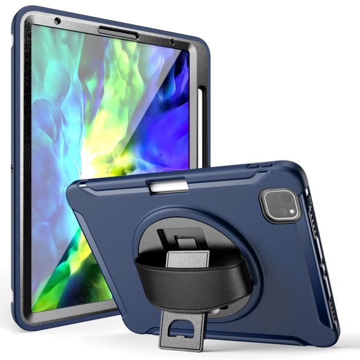 Coque Protection Intégrale Support (Bleu Foncé) pour Tablette Apple iPad  Pro 11 Pouces 2021 - Cdiscount Informatique