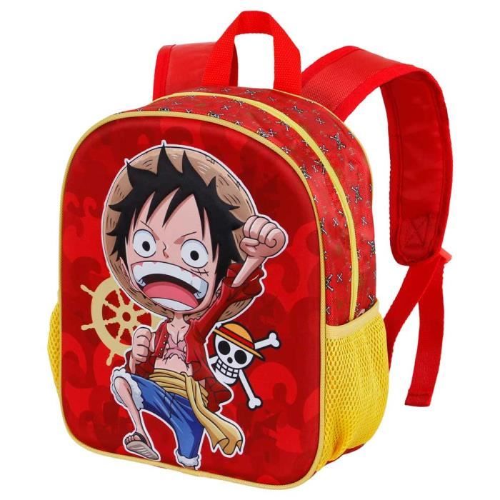 One Piece Luffy - Sac à dos 3D Petit, One Size Rouge