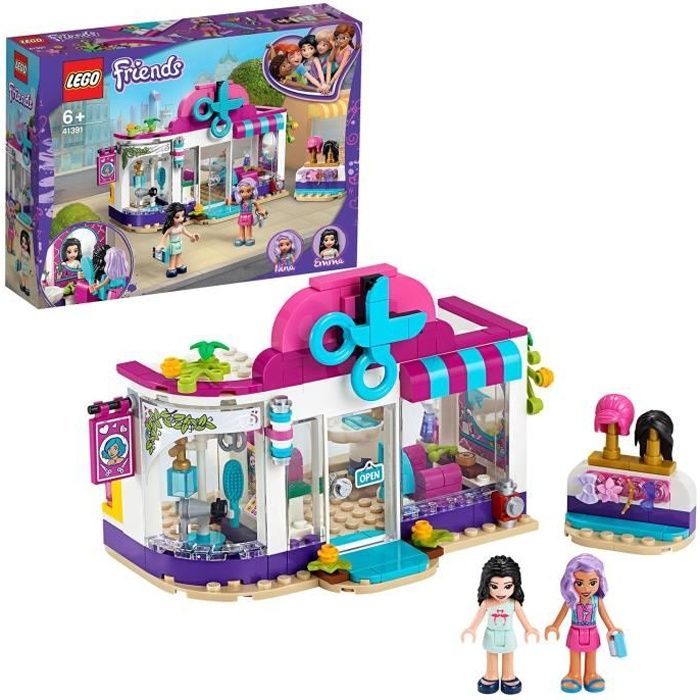 LEGO® Friends 41391 Le Salon de Coiffure de Heartlake City avec Mini Poupée  Emma Jeu de Construction pour Enfant de 6 ans et + - Cdiscount Jeux - Jouets