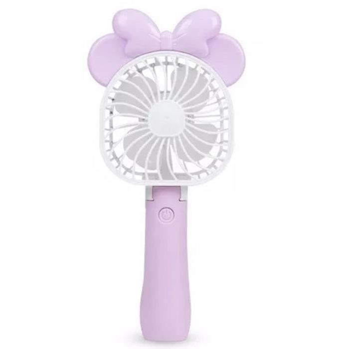 Ventilateur portable - LIAM ACCESS - Pliable - Violet - À main ou à poser - Câble de recharge inclus - Liam Access