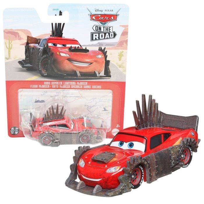 Voiture Disney Cars Die Cast 1:55 - MATTEL - Lightning Road Rumbler - Blanc - Jouet pour Enfant