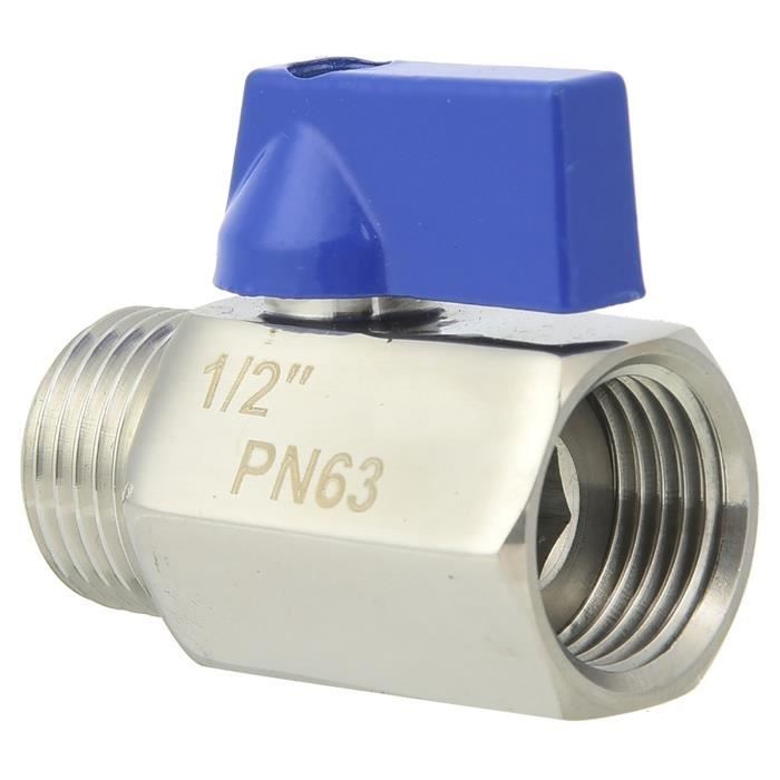 Vanne D'arrêt à Boisseau Sphérique Pour Tuyau Polyéthylène - Filetage Externe - Compatible Diamètres 20 Mm, 25 Mm, 32 Mm - Pour Systèmes D'irrigation - 2
