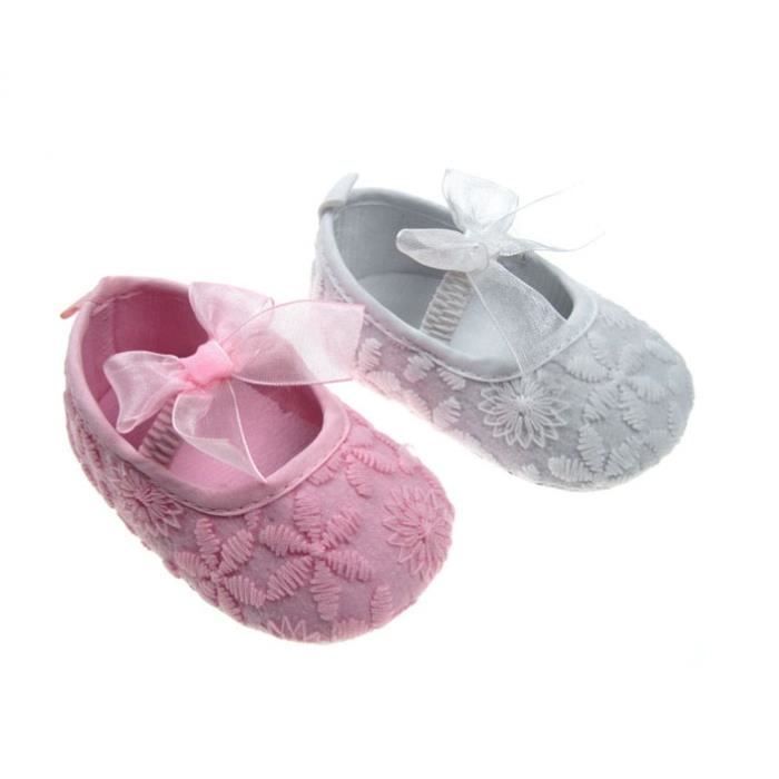 Chaussures Ballerines Bebe Fille 12 15 Mois Bap Blanc Cdiscount