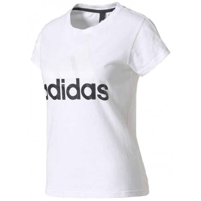 tee shirt adidas femme noir et blanc