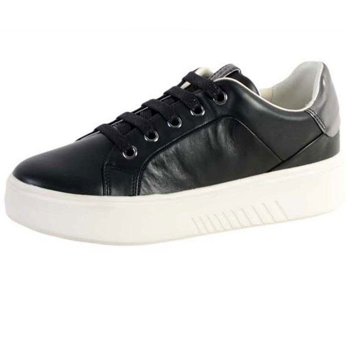 Geox Basket - GEOX - Nhenbus - Femme - Noir - A lacets - Confort exceptionnel