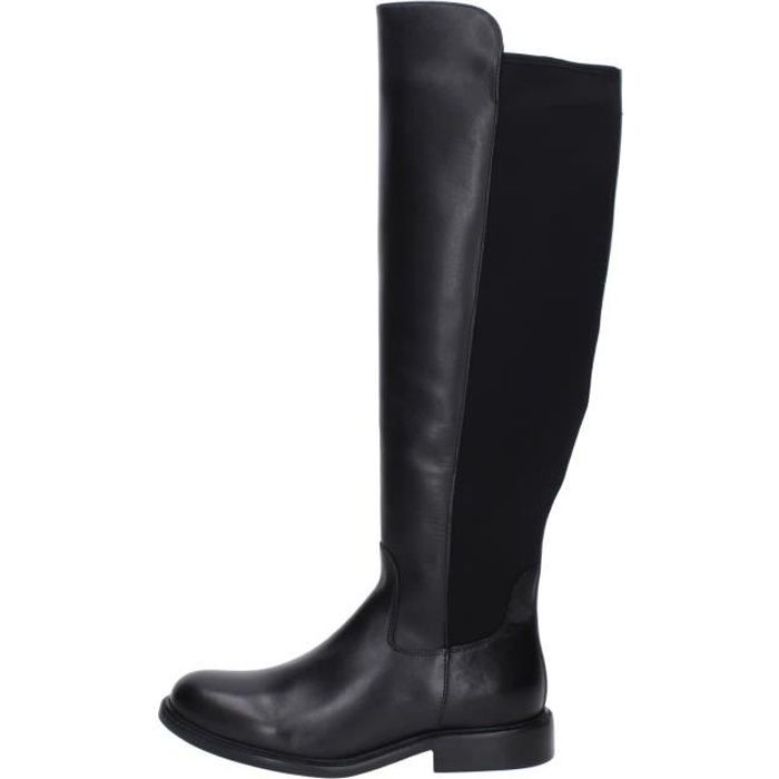 Bottes Femme STUDIO MODE Cuir Talon Fin 3cm Fermeture
