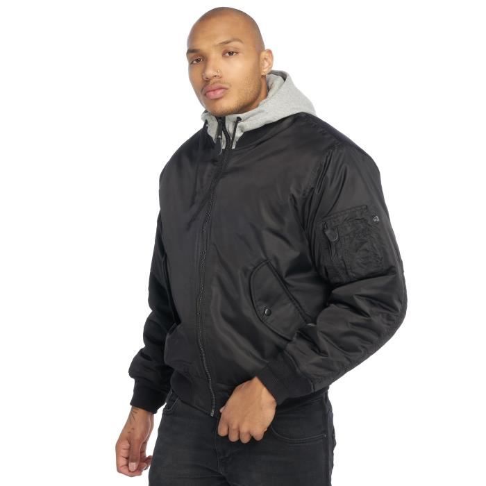 Manteau Bomber MA1 Sweat - Brandit - Homme - Noir Noir - 674220 - Cdiscount Pr??t-?�-Porter