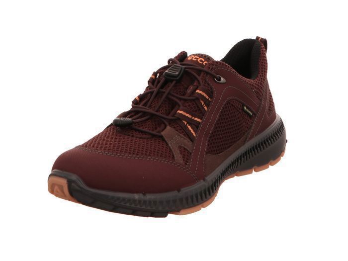 ECCO Chaussures de randonnée ECCO Terracruise II W Gtx Tex pour femme - Rouge - Lacets plats - Tige en textile