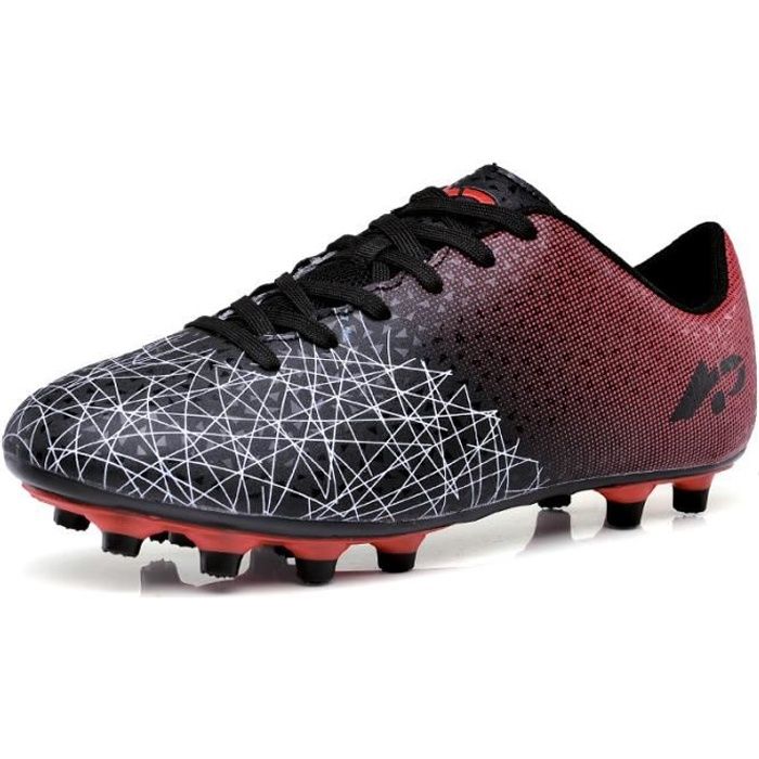 Rokiemen Chaussures de Football Garçon Fille Adolescents Baskets Chaussures FG/AG Compétition Athlétisme Entrainement Chaussures de Foot en Plein Air 