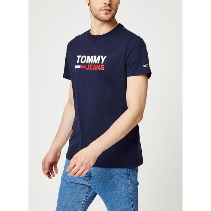 T-shirt Tommy Hilfiger pour homme en coloris Bleu Homme Vêtements T-shirts T-shirts à manches longues 