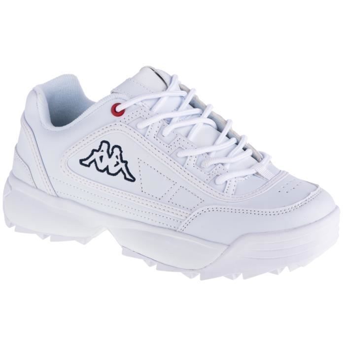 Sneakers KAPPA Rave NC 242782 1010 Femme Lacets Blanc