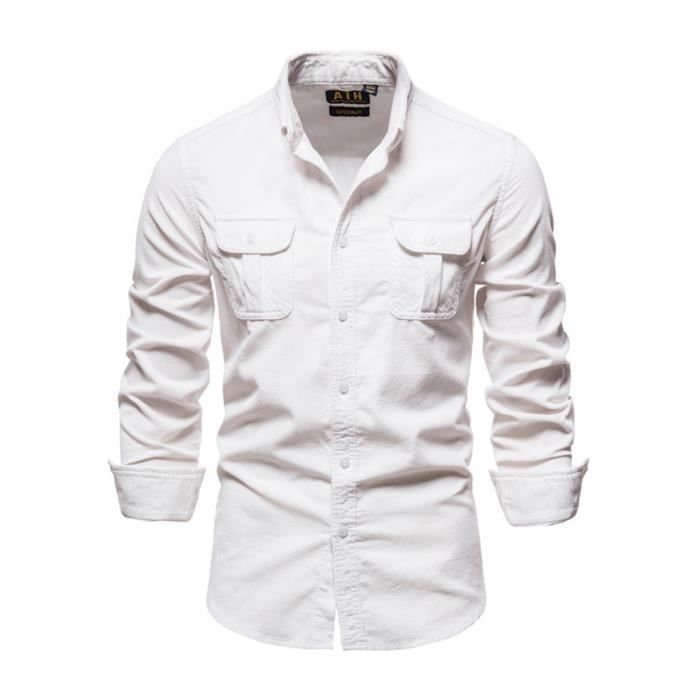 Chemise En Velours Côtelé Doublée Pour Homme - Chemise Thermique D'hiver - Style Bûcheron - Infroissable - 5