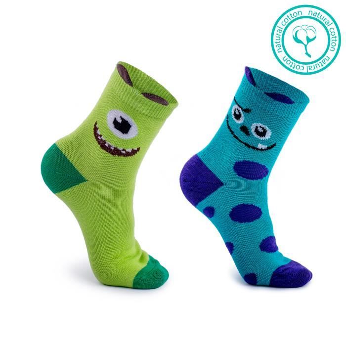 Chaussettes enfants, garçons, filles, haute qualité, coton doux,  multicolores, drôles de monstre de bande dessinée - 8 paires Multicolor -  Cdiscount Prêt-à-Porter