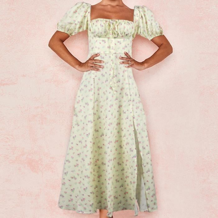 Robe été Donna Morgan 100% Soie Imprimée Florale – Taille 6, Style Années 60, Pour Soirée